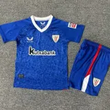2024/25 Bilbao Away Blue Fans Kids Soccer jersey