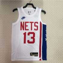 2022/23 NETS HARDEN #13 White NBA Jerseys
