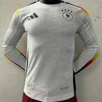 2024 Germany Home White Player Long Sleeve Soccer jersey