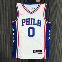 2022/23 76ERS MAXEY #0 White NBA Jerseys