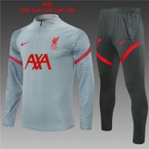 2020/21 LIV Gray Kids Half Pull Tracksuit