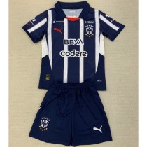 2024/25 CF Monterrey Home Dark Blue Fans Kids Soccer jersey