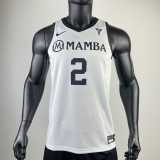 2023 MAMBA GiGi #2 LAKERS White NBA Jerseys