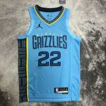 2022/23 GRIZZLIES BANE #22 Azure NBA Jerseys