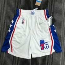 2022/23 76ERS White NBA Pants