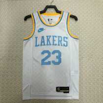 2022/23 LAKERS JAMES #23 White NBA Jerseys