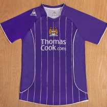 2007/08 Man City Away Purple Retro Soccer jersey