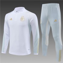 2023 Algeria White Half Pull Tracksuit