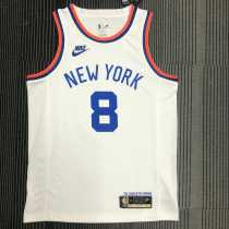 2022/23 KNICKS WALKER #8 White NBA Jerseys