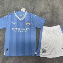 2023/24 Man City Home Fans Kids Soccer jersey