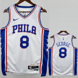 2022/23 76ERS GEORGE #8 NBA Jerseys