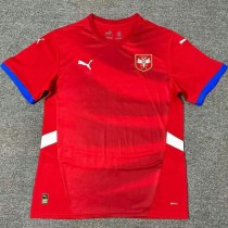 2024 Serbia Home Red Fans Soccer jersey
