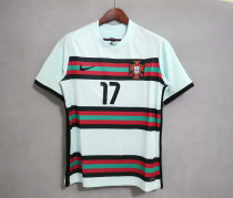 2021 Portugal Away White Fans Soccer jersey
