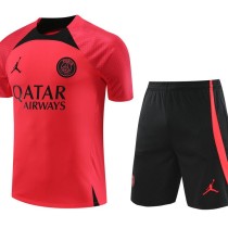 2023/24 PSG Red Training Shorts Suit