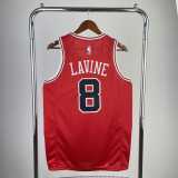 2023 BULLS LAVINE #8 Red Icon Edition Swingman Jersey NBA Jerseys