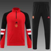 2023/24 Man Utd Red Half Pull Tracksuit