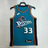2022/23 PISTONS HILL #33 Green NBA Jerseys