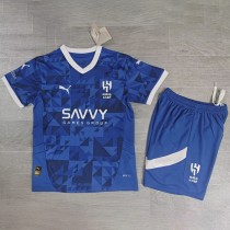 2024/25 Al Hilal FC Home Blue Fans Kids Soccer jersey