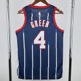 2022/23 ROCKETS GREEN #4 Dark Blue NBA Jerseys
