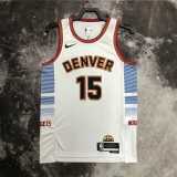 2022/23 NUGGETS JOKIC #15 White NBA Jerseys