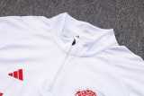 2023/24 Man Utd White Half Pull Tracksuit