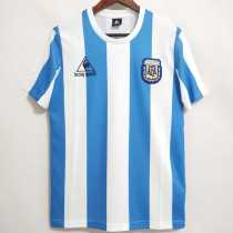 1986 Argentina Home Retro Soccer jersey