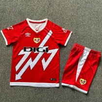 2024/25 Rayo Vallecano Away Red Fans Kids Soccer jersey