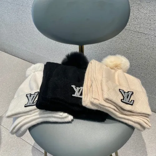 Louis Vuitton Knitted Hat+Scarf