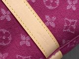 M27944 Sac Keepall 45 Travel Bag in Rose Pink Denim