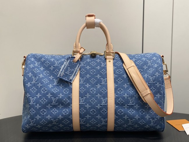 M27943 Blue Denim Sac Keepall 45 Travel Bag