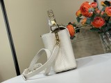 M141773 White Capucines Mini Handbag 13.6 x 8 x 21 cm