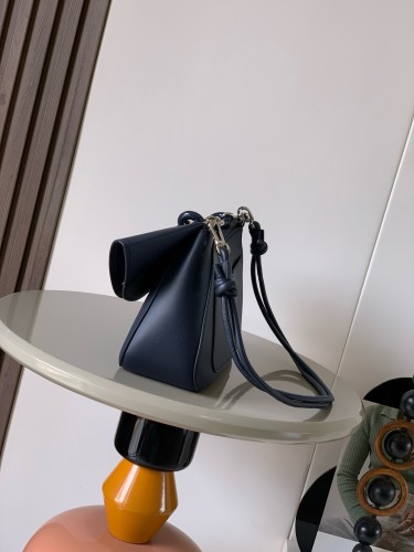 Medium Ola Handbag in Smooth Cowhide (26cm x 18cm x 13cm) – Blue