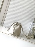 Medium Flamenco Purse (30cm x 10.5cm x 20cm) – Large White  Deerskin