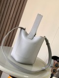 Mini Pebble Bucket Bag (20cm x 16cm x 16cm) – Asphalt Grey