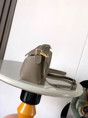 New Version Geometric Mini Puzzle Bag (18 x 12.5 x 8 cm) – Taupe