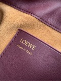 New Arrival Smooth Cowhide Pebble Pouch (17cm x 7cm x 21.5cm) – Burgundy
