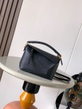 New Version Geometric Mini Puzzle Bag (18 x 12.5 x 8 cm) – Black with Gold Hardware