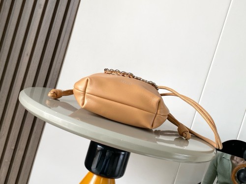 Mini Flamenco Purse in Nappa Lambskin (23cm x 17cm x 5.5cm) – Mocha