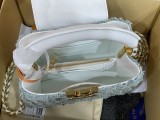 M28305 Blue Denim Capucines Mini Handbag 21 x 13.6 x 8 cm