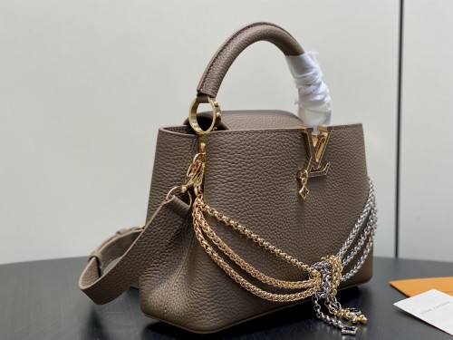  M28203 Parrot Grey Capucines BB Handbag 27x19x9 cm
