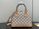  N40902 Woven Wrist Alma BB Handbag 23.5 x 17.5 x 11.5 cm