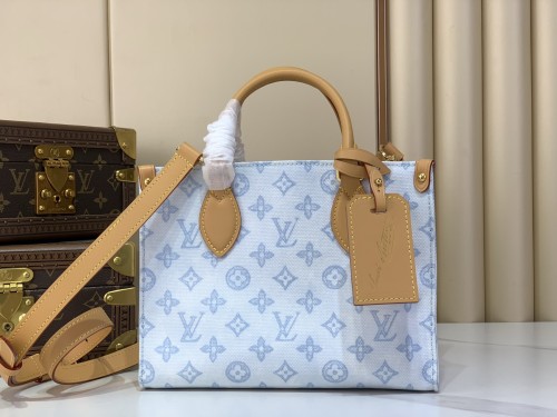M28289 Blue ONTHEGO Small Handbag 19 x 11.5 x 25 cm