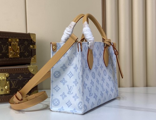 M28289 Blue ONTHEGO Small Handbag 19 x 11.5 x 25 cm