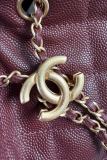 AS5293 Burgundy Red Chanel 25C Hobo Bag (30x26x14cm)