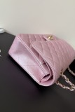  AS1112 Chanel Flap Bag Pearlescent new pink 25.5x15.5x6cm