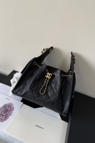 AS5293 black Chanel 25C Hobo Bag (30x26x14cm)