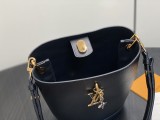M27260 Black LV Bloom Mini Hobo Bag 16 x 17.5 x 11 cm