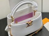 M28197 White Capucines BB Handbag 19 x 9 x 27 cm