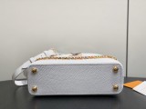 M28197 White Capucines BB Handbag 19 x 9 x 27 cm