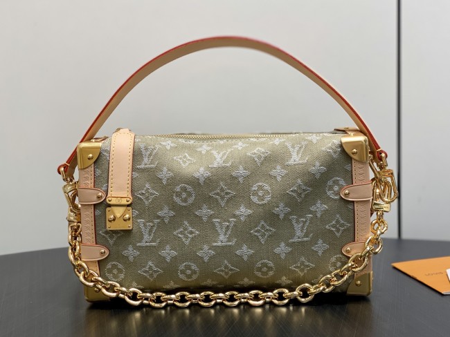 M27451 Green Denim Soft Trunk East West Medium Bag (28 x 15 x 7 cm)